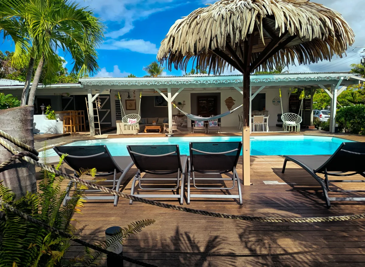 Villa avec piscine à la location pour les vacances Saint-François, Grande-Terre, Guadeloupe