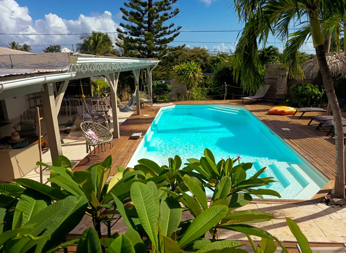 Villa avec piscine à la location pour les vacances Saint-François, Grande-Terre, Guadeloupe