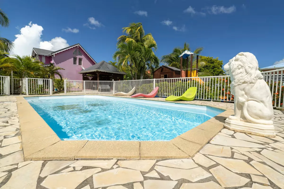 Villa avec piscine à la location pour les vacances Saint-François, Grande-Terre, Guadeloupe
