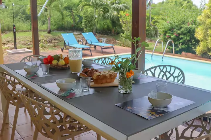 Villa avec piscine à la location pour les vacances Anse des Rochers, Saint-François, Guadeloupe